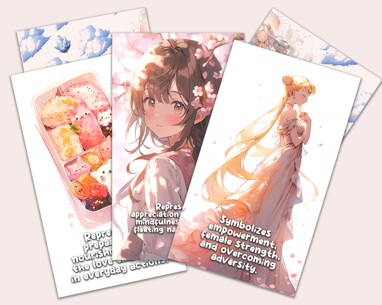 Anime Oracle Card Deck - a captivating oracle card deck infused with the vibrancy of anime and kawaii aesthetics
