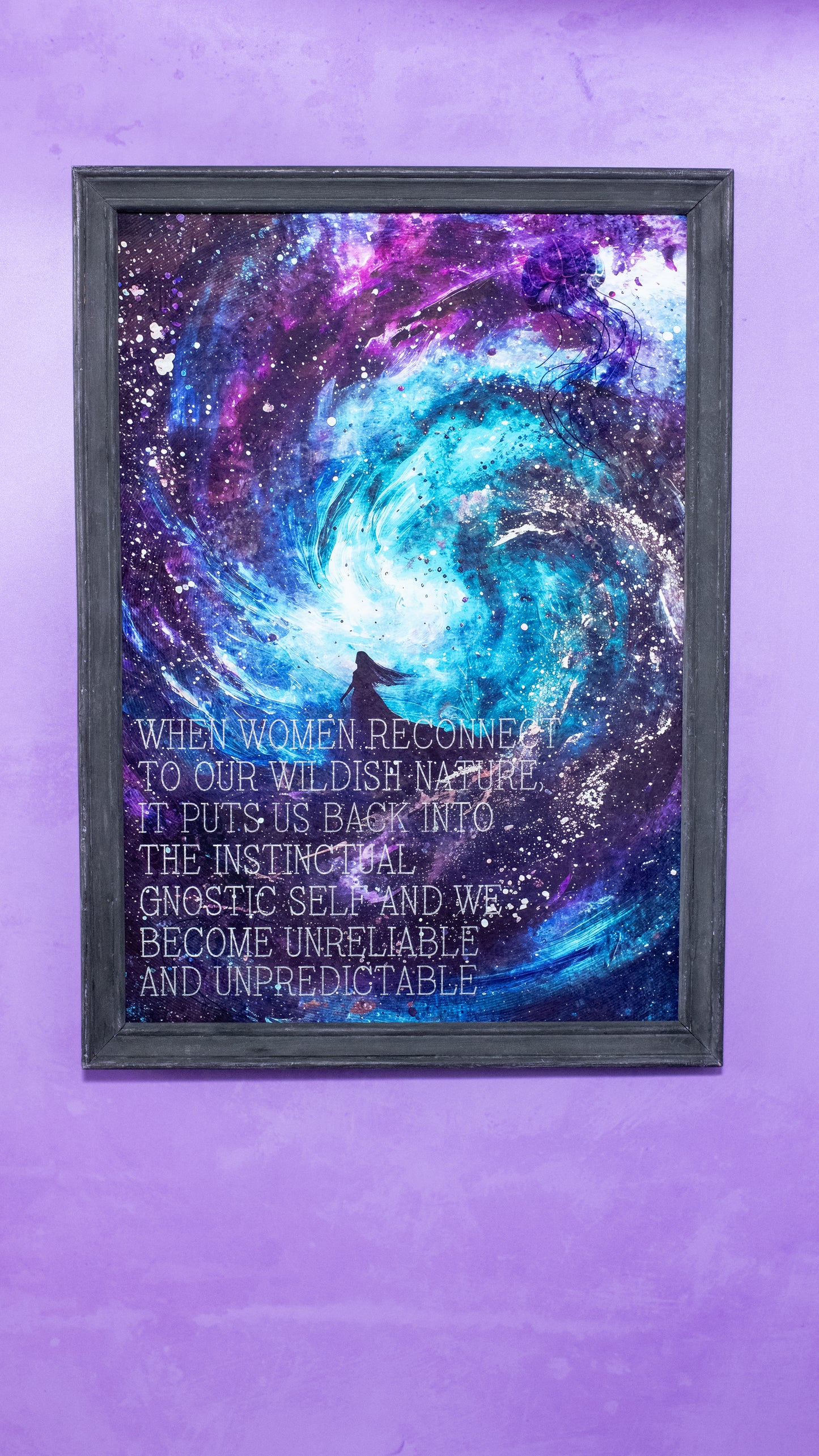 Space Jellyfish Inspirational Art Print - 'Wildish'