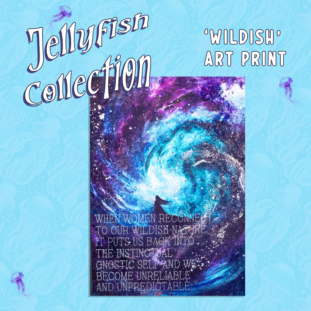 Space Jellyfish Inspirational Art Print - 'Wildish'