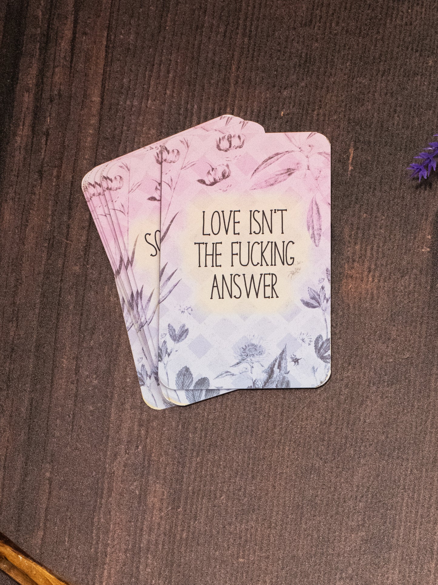 Oracle Card Deck - 22 Cards - Pastel Plants Collection