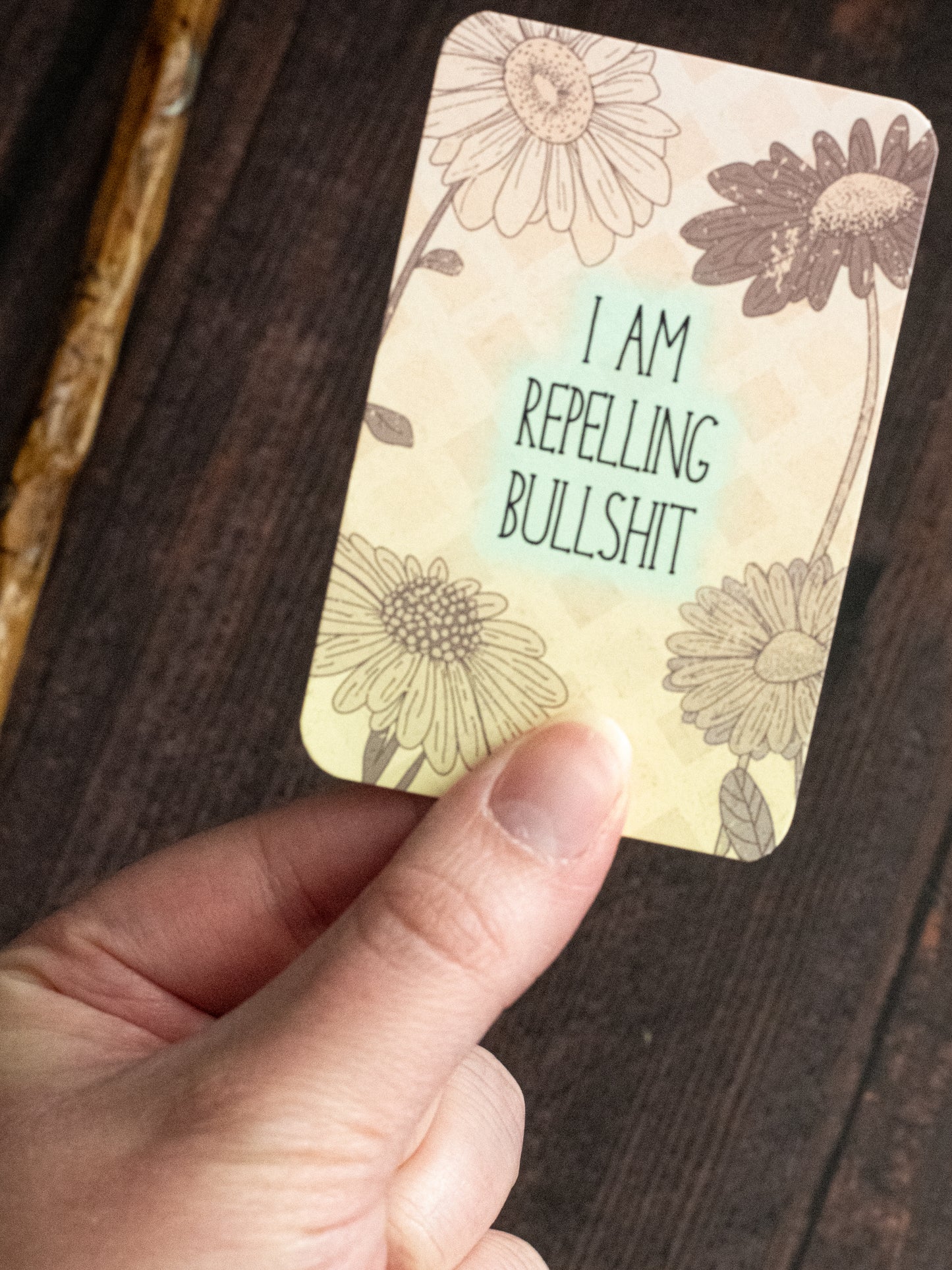 Sweary Affirmation Card Deck - 22 Cards - Pastel Plants Collection