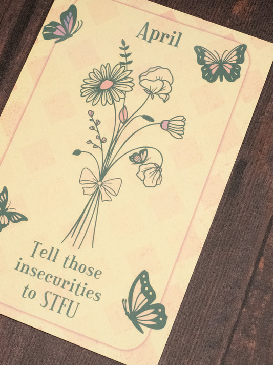 Birth Month Flower Prints - Custom Sweary Affirmations