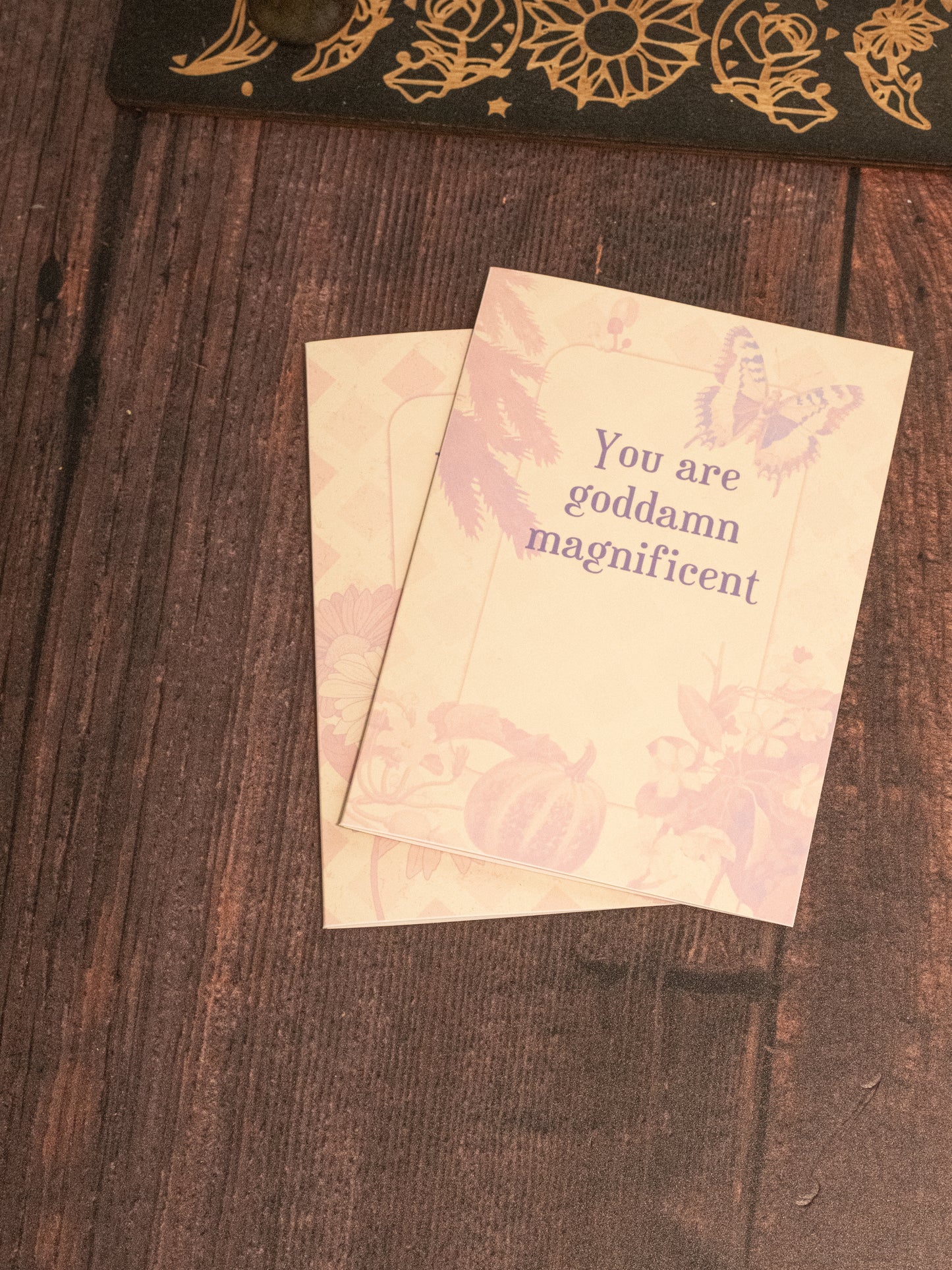 Sweary Affirmation Greeting Card Pack - A6 - Pastel Plants Collection