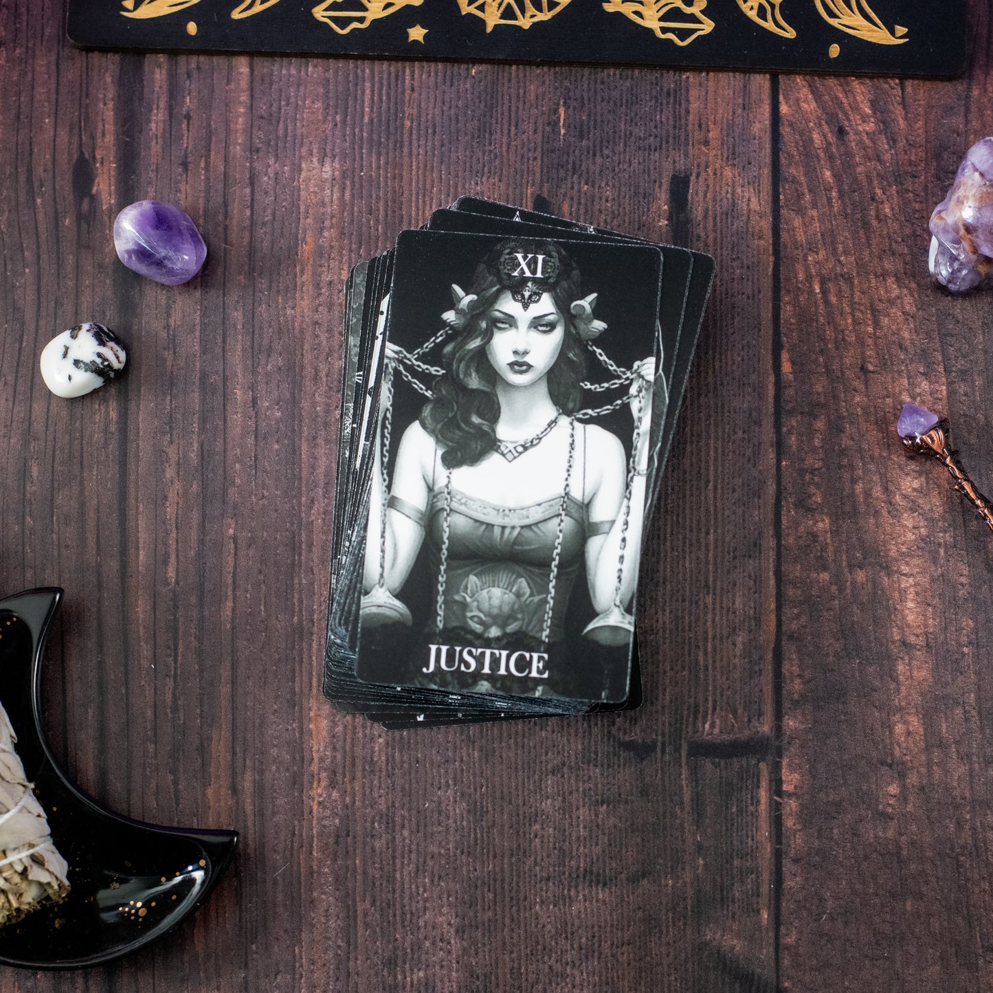 Set of 78 Tarot Cards - Gothic Victorian Tarot Deck - Indie Designer