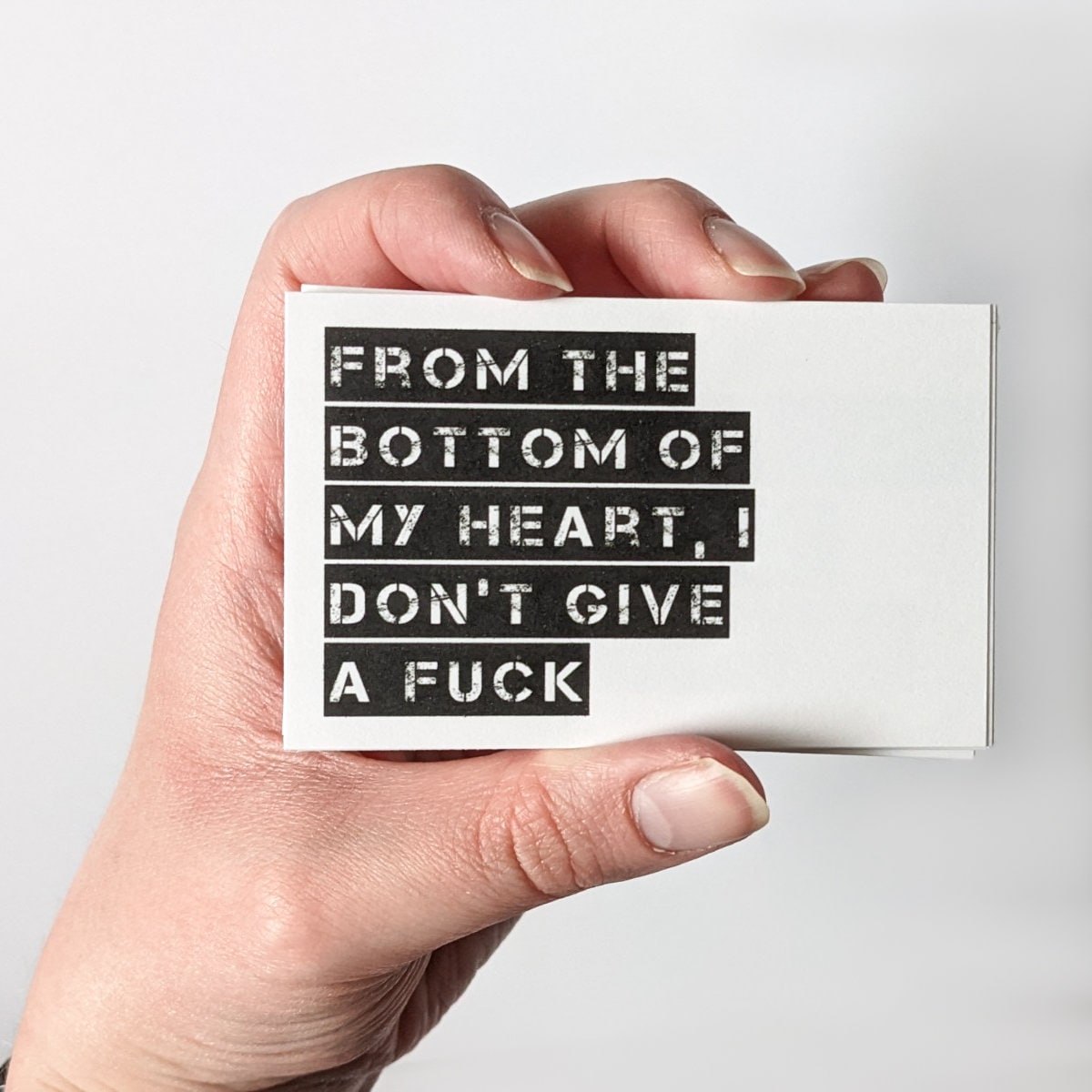 The Sweary Affirmation Shop - Sweary Affirmation Deck | Badass Encouragement Cards | 40 Motivational Cards