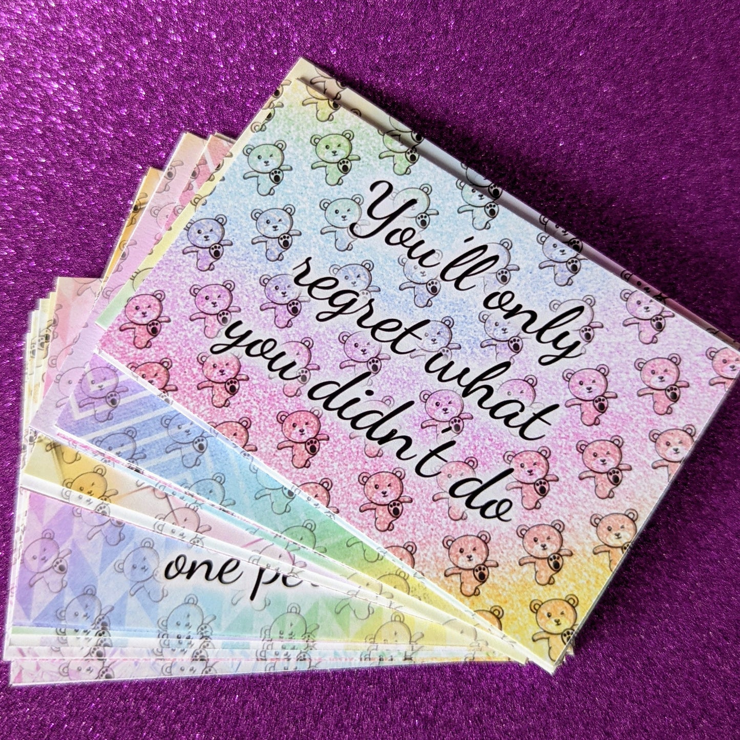 The Sweary Affirmation Shop - Buttkicking Affirmations Deck | Sweary Encouragement Cards | Custom Rainbow Card Set | Personalised Affirmation Gift Box