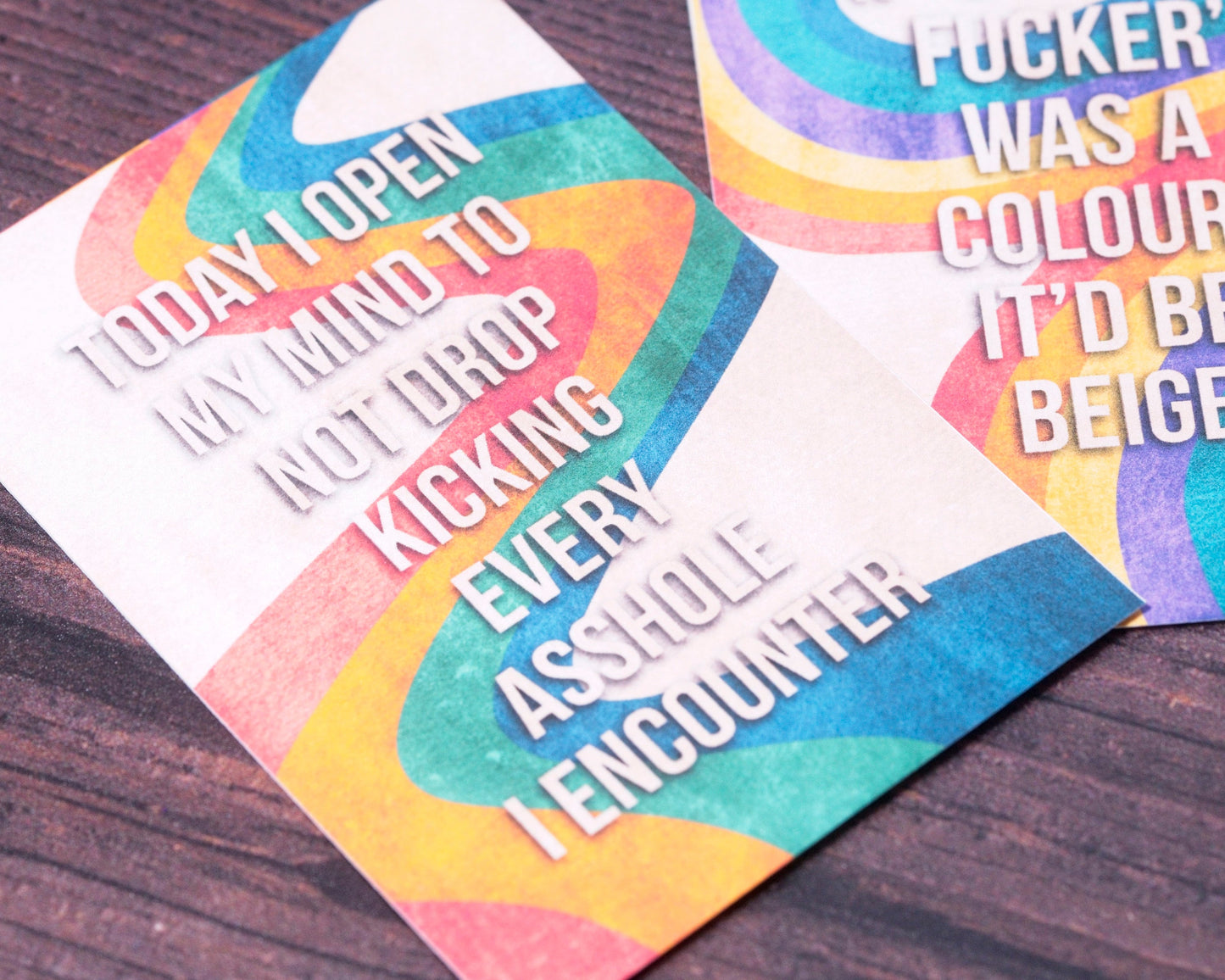 The Sweary Affirmation Shop - Mini Sweary Affirmation Deck | Funny Pride Cards | LGBTQIA+ Gift
